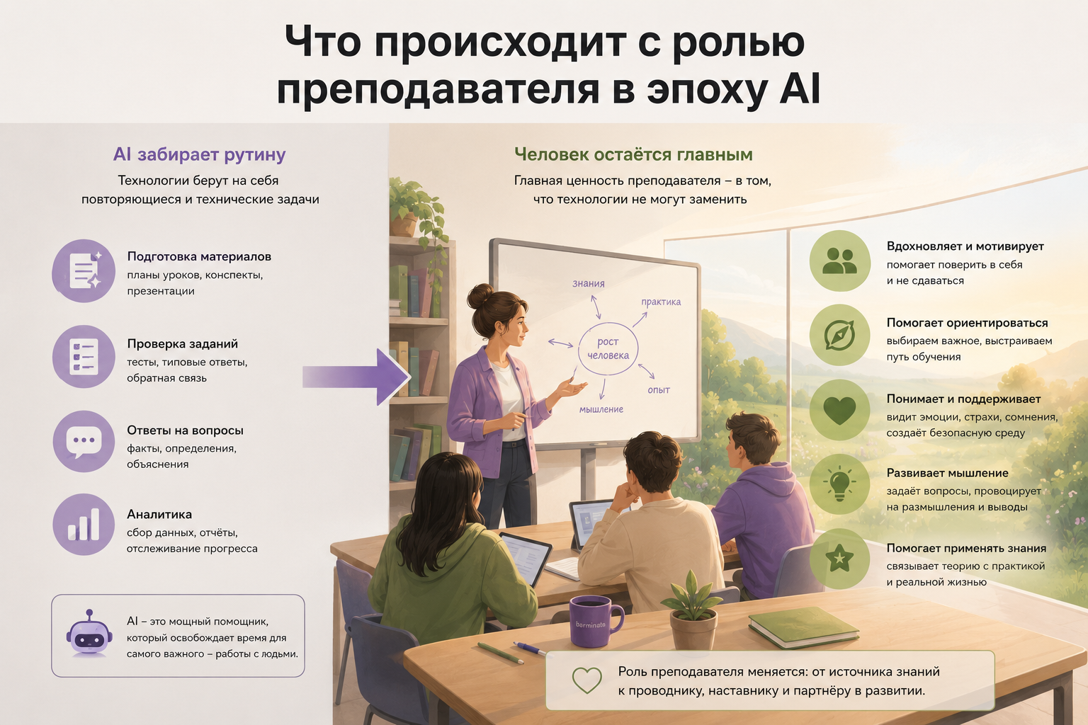Что происходит с ролью преподавателя в эпоху AI